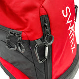 Swimz Freestyle Backpack V2.0 45L Swim Backpack - Large 45L Capacity  (Red / Black) + Embroidered Name