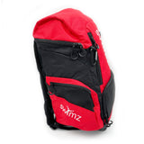 Swimz Freestyle Backpack V2.0 45L Swim Backpack - Large 45L Capacity  (Red / Black) + Embroidered Name