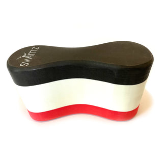 Swimz Senior Club Swimming Pull Buoy - Black/White /Red
