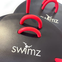 Swimz Club Swimming Finger Paddles - Black / Red / White