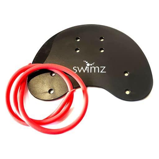 Swimz Club Swimming Finger Paddles - Black / Red / White