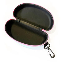 Swimz Swimming Goggle Case - Blue / Pink - Semi Rigid Swimming Goggle storage case