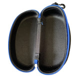Swimz Swimming Goggle Case - Black/Blue - Semi Rigid Swimming Goggle storage case