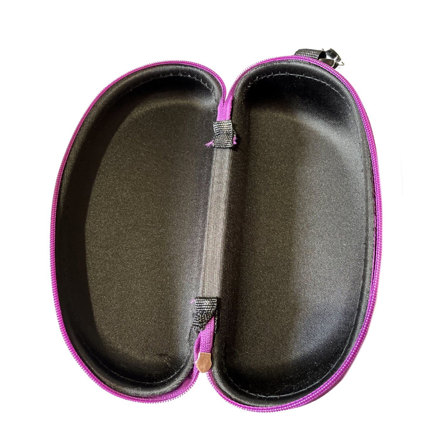 Swimz Swimming Goggle Case - Black/Purple - Semi Rigid Swimming Goggle storage case