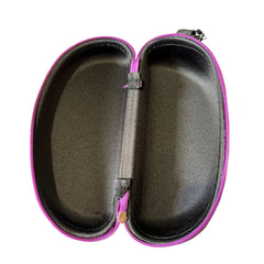 Swimz Swimming Goggle Case - Black/Purple - Semi Rigid Swimming Goggle storage case