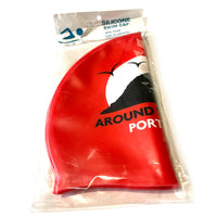 Swimz "Around The Rock" Silicone Swim Cap - Red