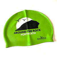 Swimz "Around The Rock" Silicone Swim Cap - Green
